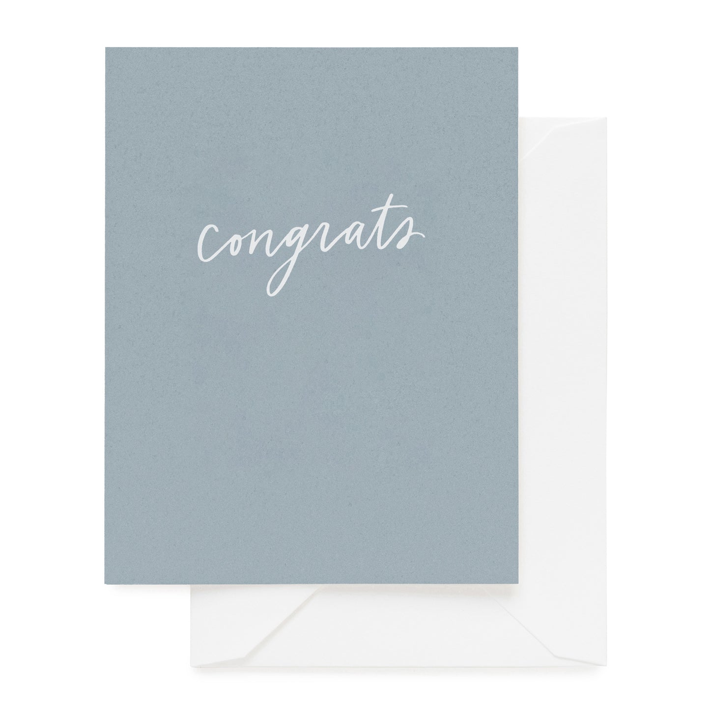 slate card with white congrats text