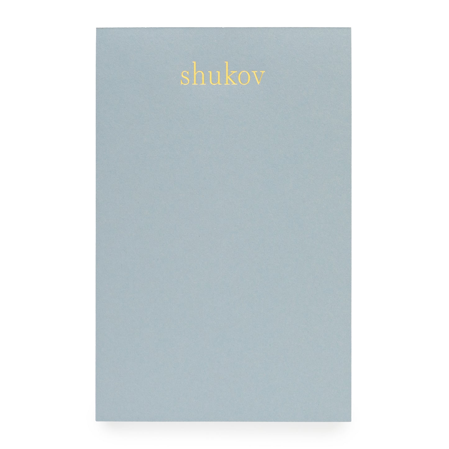 Slate Blue Custom Notepad with Gold Foil Name