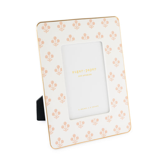 rose floral frame angled