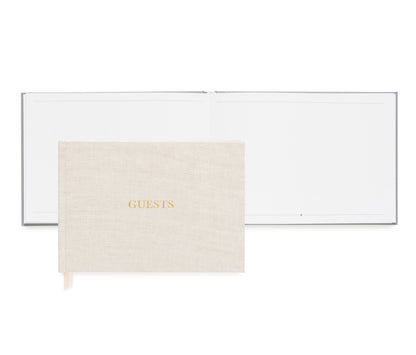 interior and cover of guest books