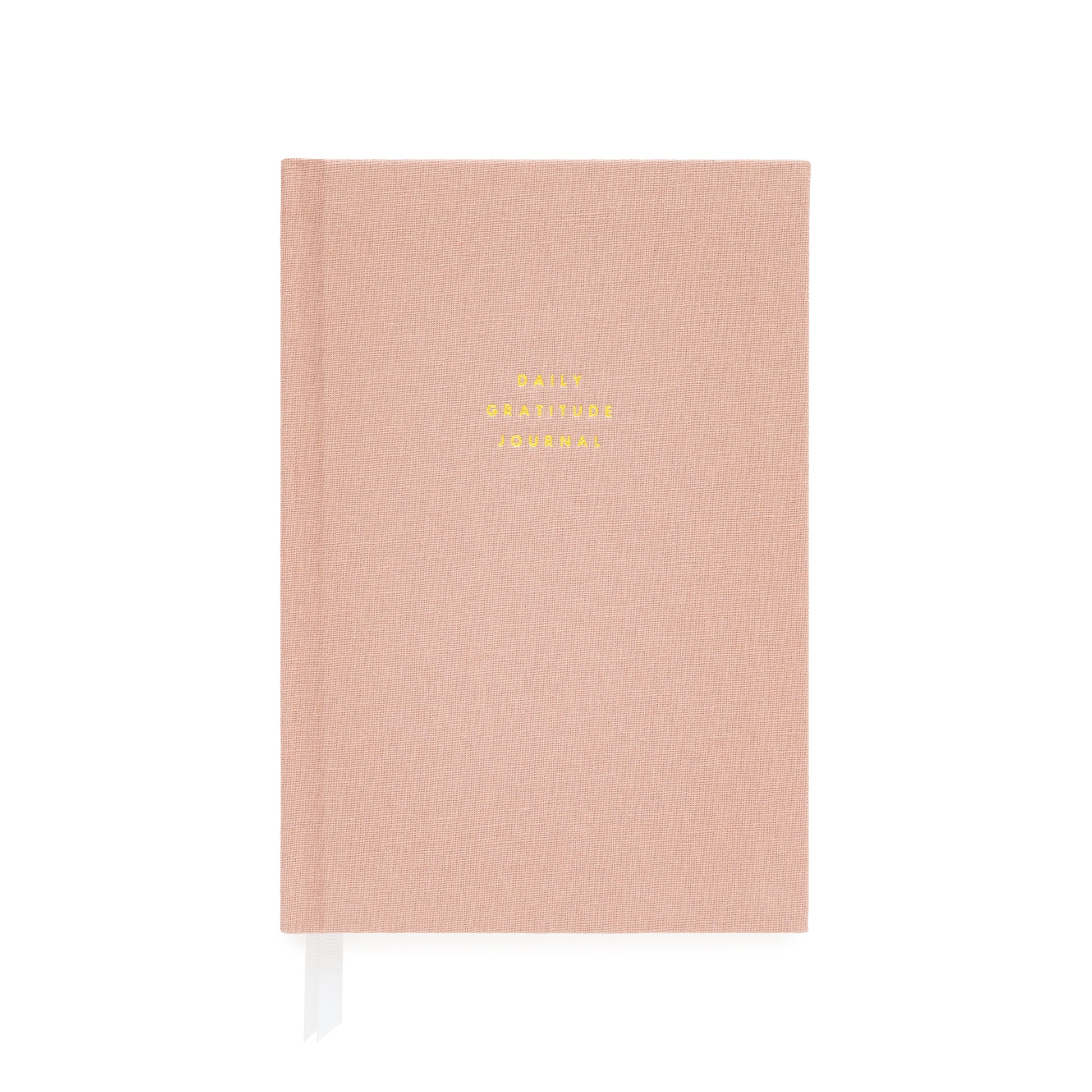 rose linen gratitude journal cover