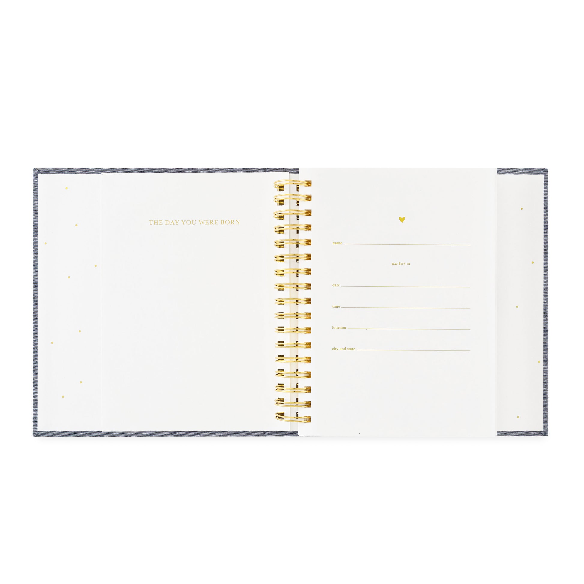 birthday book open to day you were born page
