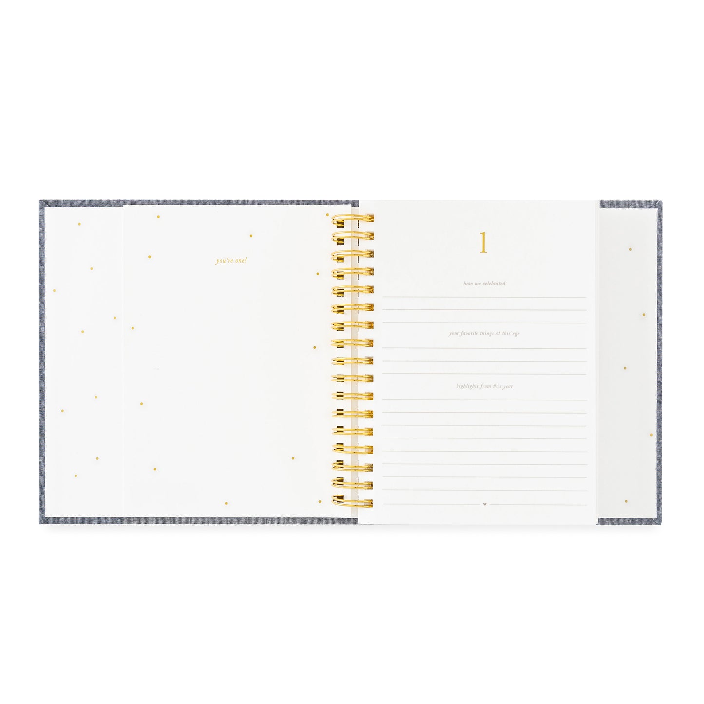 birthday book open to year 1 page