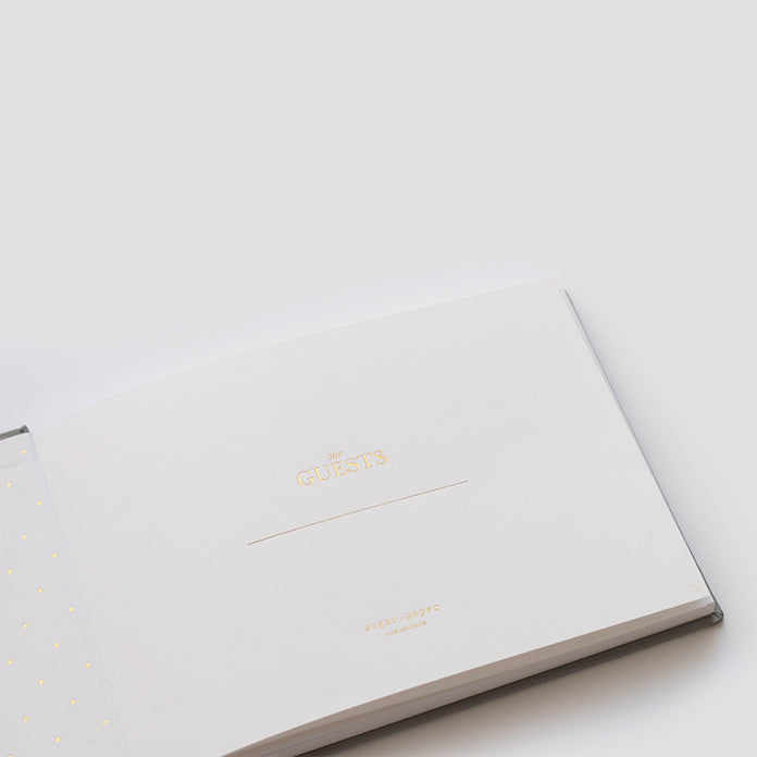 Cover page of guest book