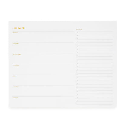 The Weekly Planning Pad
