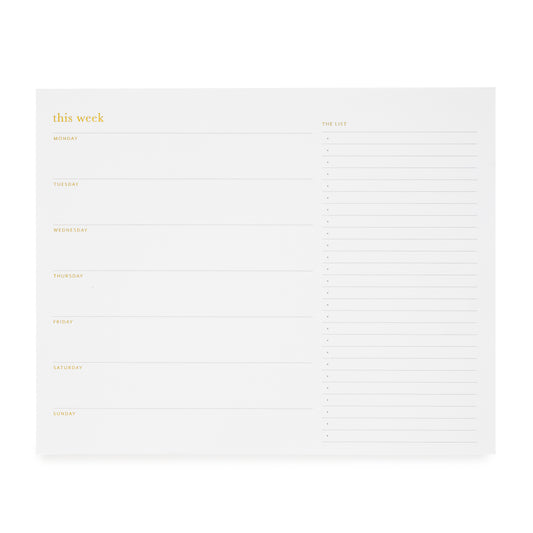 The Weekly Planning Pad