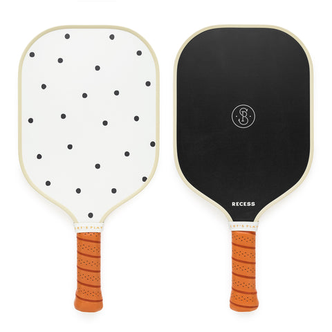 Sugar Paper x Recess Black Polka Dot Pickleball Paddle
