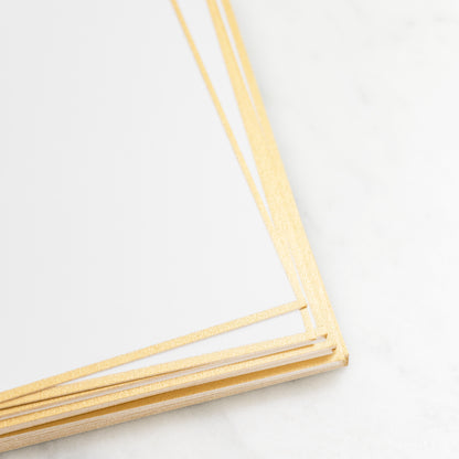 Stack of gold hand painted borders