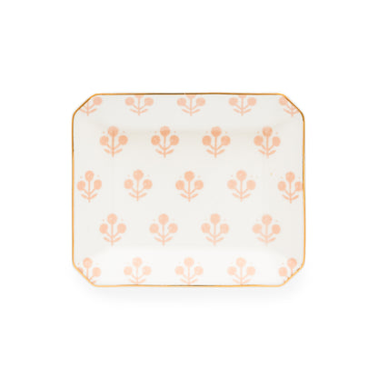 rose floral trinket tray