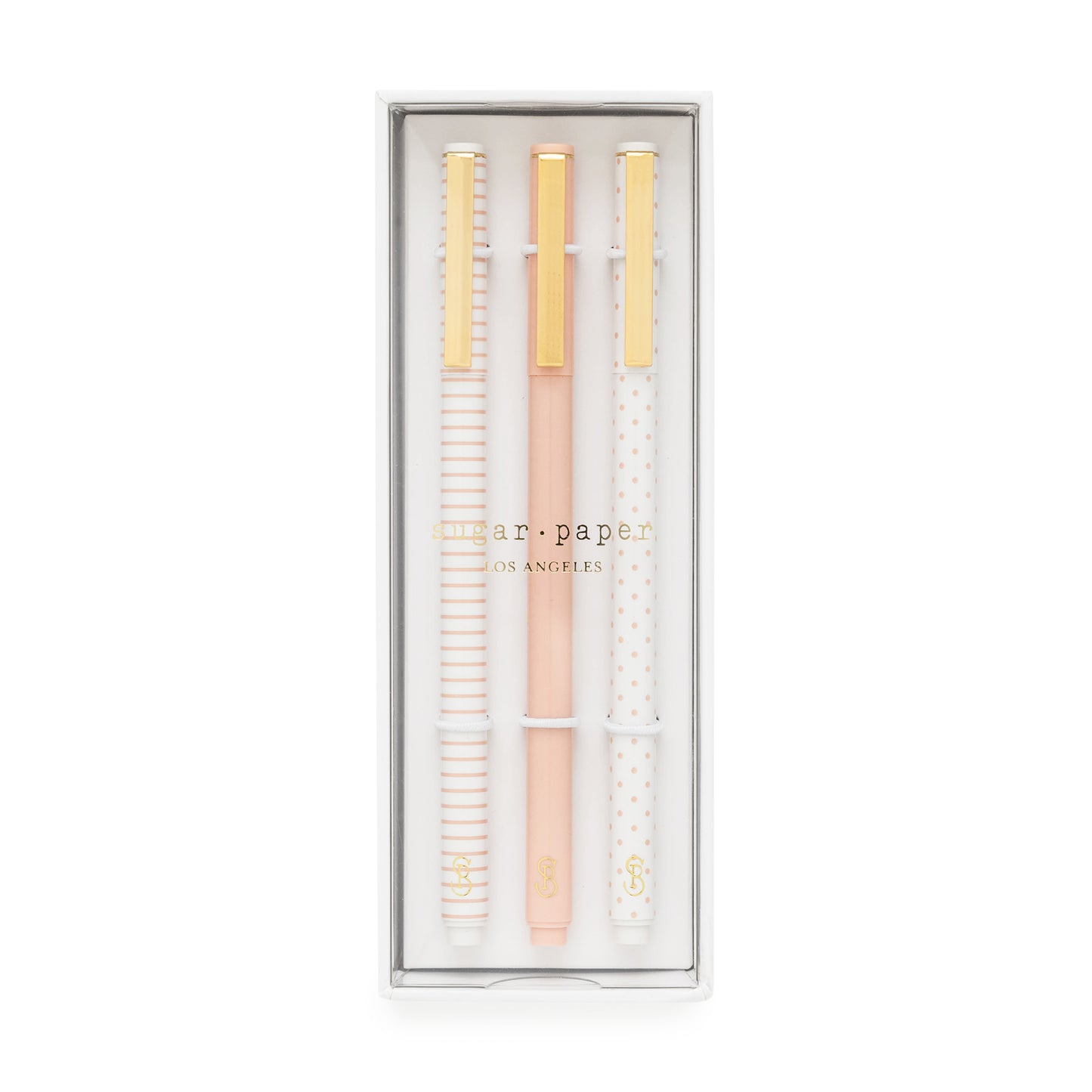 assorted rose felt pen trio