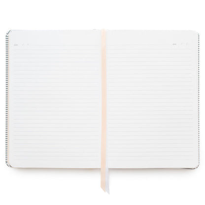 Interior of journal with lined pages
