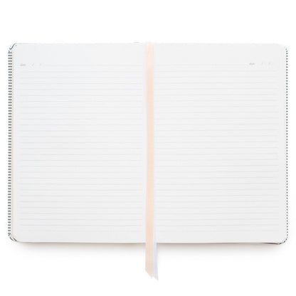 Interior lined pages of journal