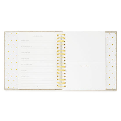 Pregnancy keepsakes page of baby book