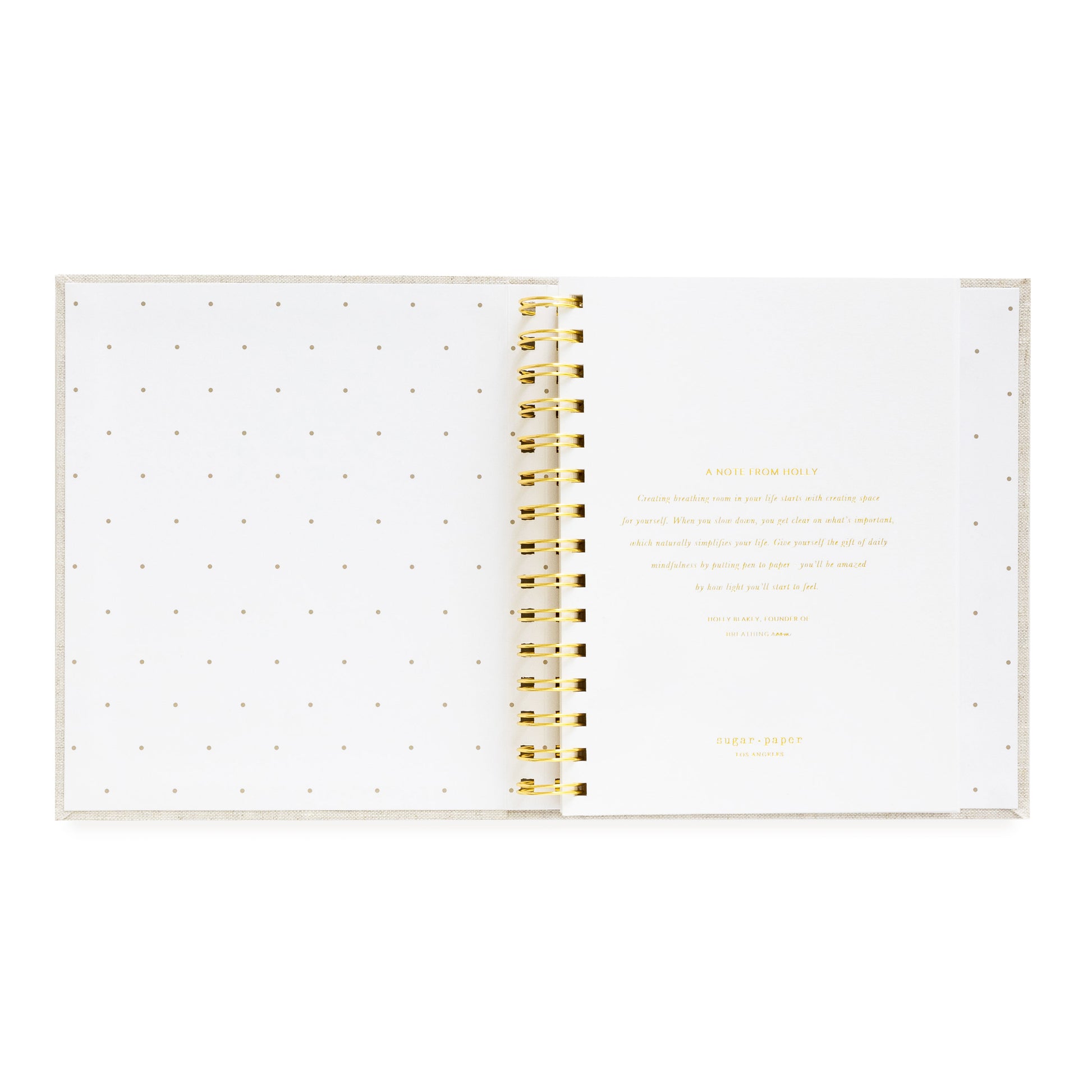 sugar paper x breathing room mindful journal interior first page
