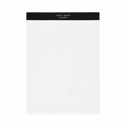 black legal pad