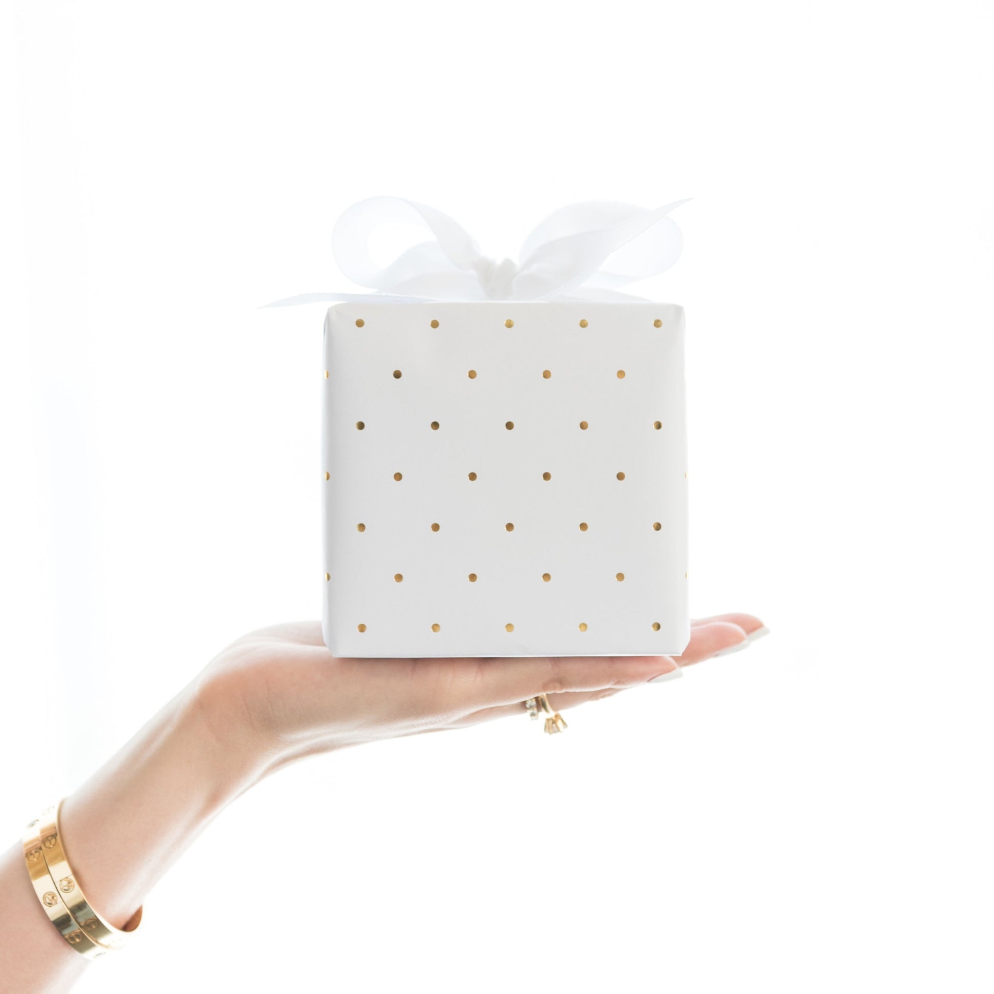 White wrapped gift